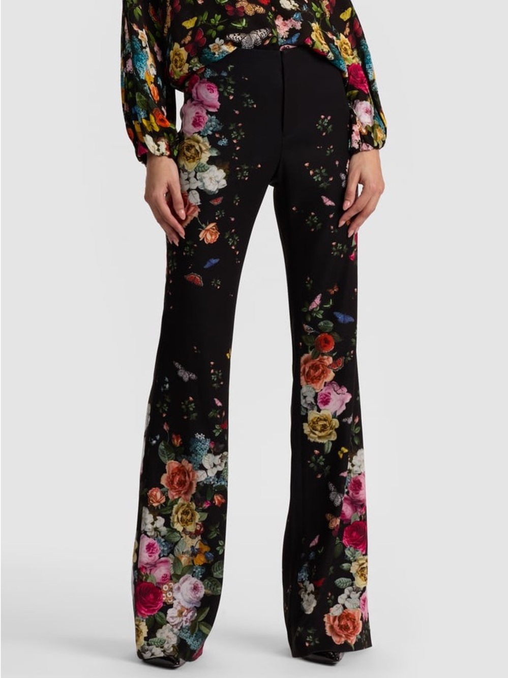 Alice + Olivia Teeny Bootcut Pant Solar Strength Black